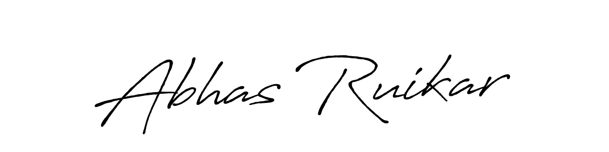 Also we have Abhas Ruikar name is the best signature style. Create professional handwritten signature collection using Antro_Vectra_Bolder autograph style. Abhas Ruikar signature style 7 images and pictures png