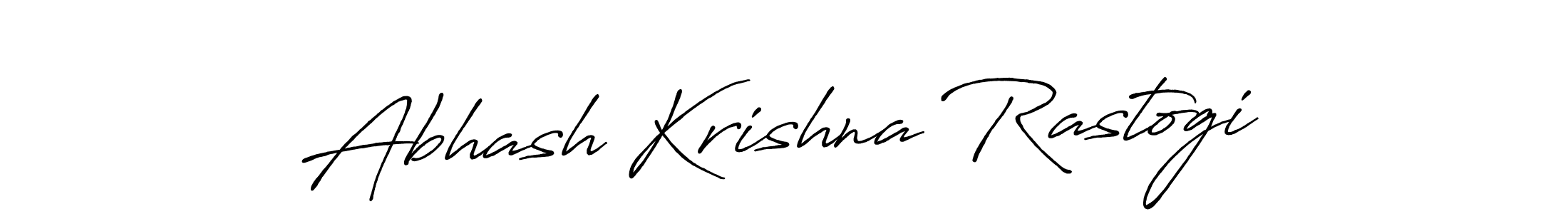 How to make Abhash Krishna Rastogi name signature. Use Antro_Vectra_Bolder style for creating short signs online. This is the latest handwritten sign. Abhash Krishna Rastogi signature style 7 images and pictures png