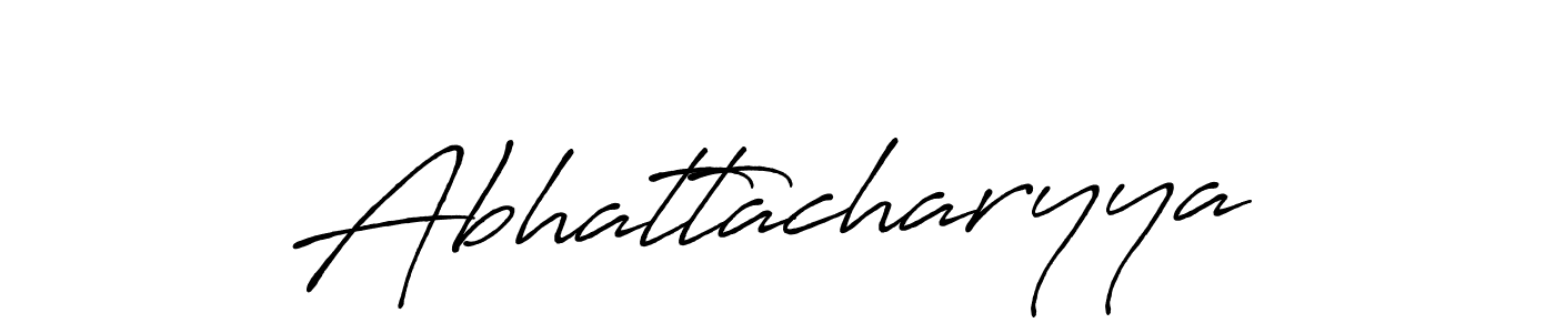 Create a beautiful signature design for name Abhattacharyya. With this signature (Antro_Vectra_Bolder) fonts, you can make a handwritten signature for free. Abhattacharyya signature style 7 images and pictures png