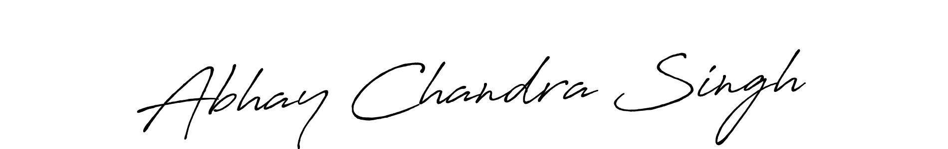 Use a signature maker to create a handwritten signature online. With this signature software, you can design (Antro_Vectra_Bolder) your own signature for name Abhay Chandra Singh. Abhay Chandra Singh signature style 7 images and pictures png