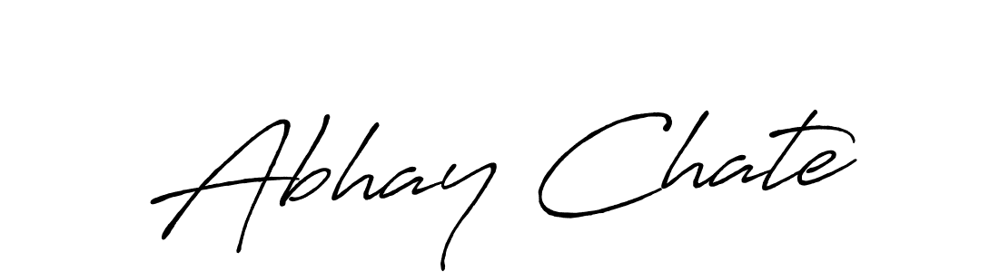 Create a beautiful signature design for name Abhay Chate. With this signature (Antro_Vectra_Bolder) fonts, you can make a handwritten signature for free. Abhay Chate signature style 7 images and pictures png