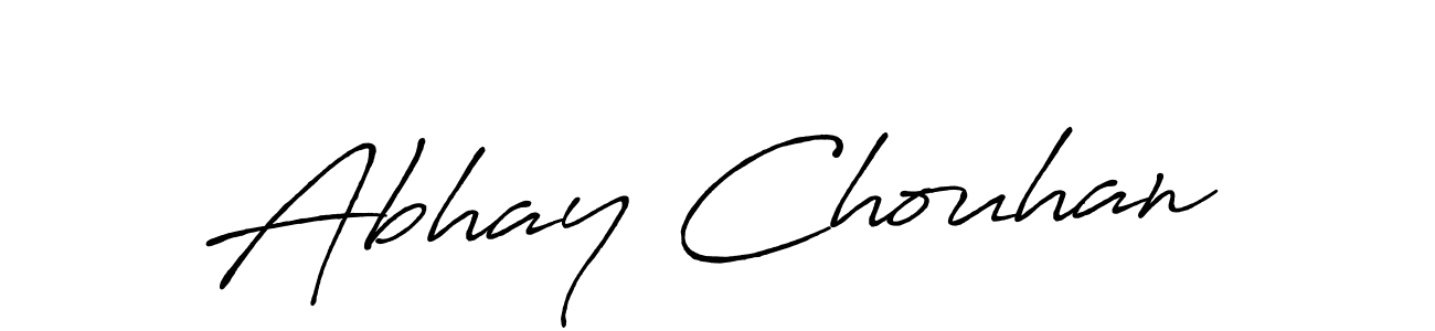 Create a beautiful signature design for name Abhay Chouhan. With this signature (Antro_Vectra_Bolder) fonts, you can make a handwritten signature for free. Abhay Chouhan signature style 7 images and pictures png