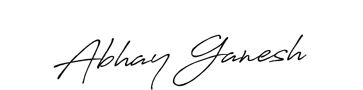 Also You can easily find your signature by using the search form. We will create Abhay Ganesh name handwritten signature images for you free of cost using Antro_Vectra_Bolder sign style. Abhay Ganesh signature style 7 images and pictures png