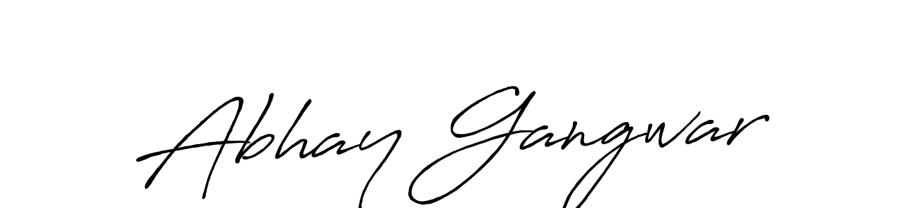 Antro_Vectra_Bolder is a professional signature style that is perfect for those who want to add a touch of class to their signature. It is also a great choice for those who want to make their signature more unique. Get Abhay Gangwar name to fancy signature for free. Abhay Gangwar signature style 7 images and pictures png