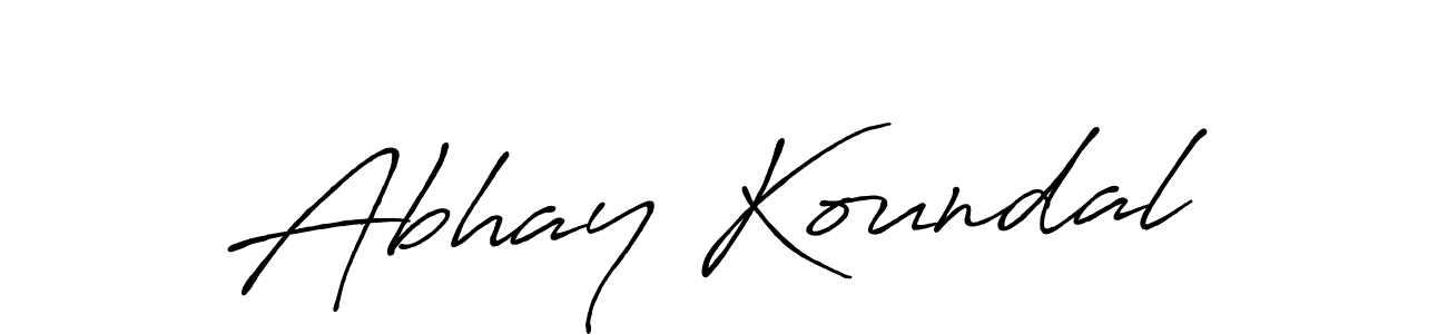 How to make Abhay Koundal signature? Antro_Vectra_Bolder is a professional autograph style. Create handwritten signature for Abhay Koundal name. Abhay Koundal signature style 7 images and pictures png