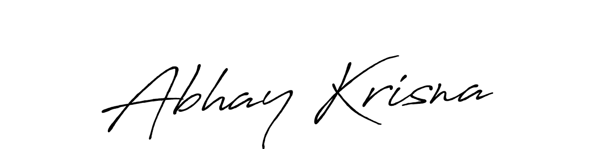 It looks lik you need a new signature style for name Abhay Krisna. Design unique handwritten (Antro_Vectra_Bolder) signature with our free signature maker in just a few clicks. Abhay Krisna signature style 7 images and pictures png