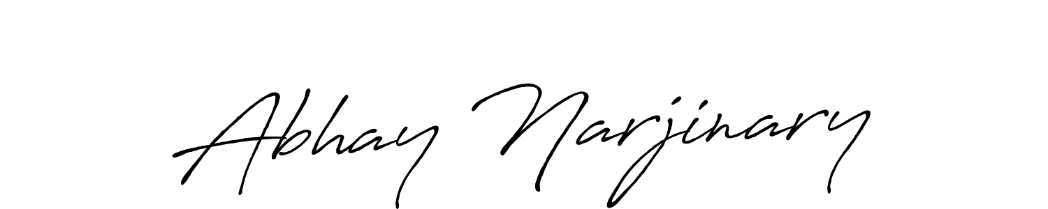 Also we have Abhay Narjinary name is the best signature style. Create professional handwritten signature collection using Antro_Vectra_Bolder autograph style. Abhay Narjinary signature style 7 images and pictures png
