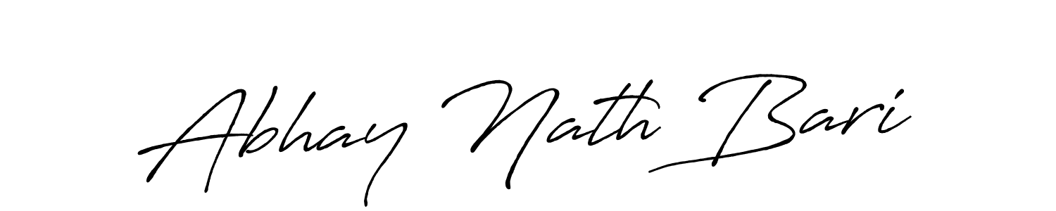 Also we have Abhay Nath Bari name is the best signature style. Create professional handwritten signature collection using Antro_Vectra_Bolder autograph style. Abhay Nath Bari signature style 7 images and pictures png
