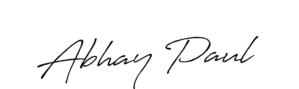 Use a signature maker to create a handwritten signature online. With this signature software, you can design (Antro_Vectra_Bolder) your own signature for name Abhay Paul. Abhay Paul signature style 7 images and pictures png