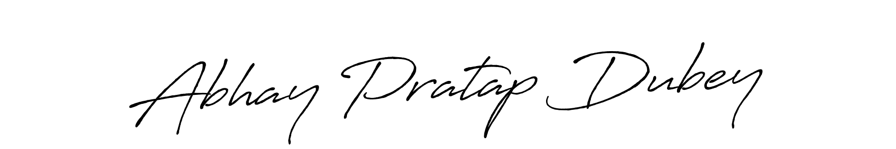 Abhay Pratap Dubey stylish signature style. Best Handwritten Sign (Antro_Vectra_Bolder) for my name. Handwritten Signature Collection Ideas for my name Abhay Pratap Dubey. Abhay Pratap Dubey signature style 7 images and pictures png