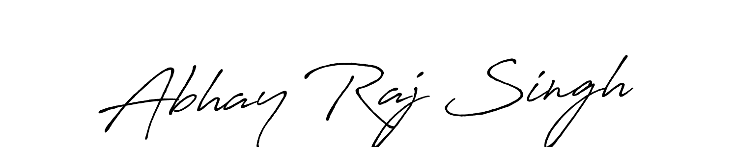 Make a beautiful signature design for name Abhay Raj Singh. With this signature (Antro_Vectra_Bolder) style, you can create a handwritten signature for free. Abhay Raj Singh signature style 7 images and pictures png