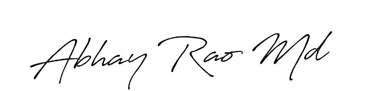 Similarly Antro_Vectra_Bolder is the best handwritten signature design. Signature creator online .You can use it as an online autograph creator for name Abhay Rao Md. Abhay Rao Md signature style 7 images and pictures png