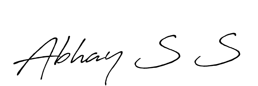 Also we have Abhay S S name is the best signature style. Create professional handwritten signature collection using Antro_Vectra_Bolder autograph style. Abhay S S signature style 7 images and pictures png