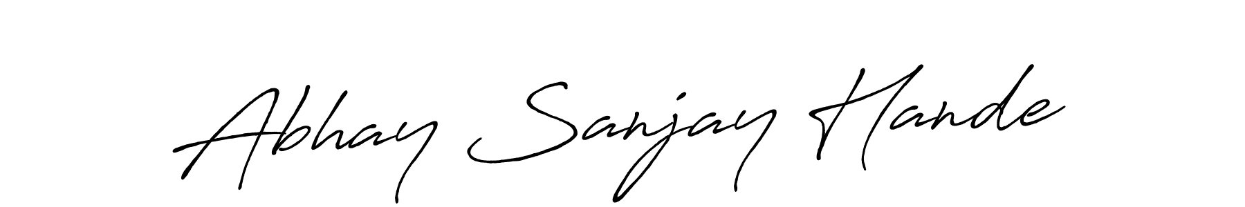 Once you've used our free online signature maker to create your best signature Antro_Vectra_Bolder style, it's time to enjoy all of the benefits that Abhay Sanjay Hande name signing documents. Abhay Sanjay Hande signature style 7 images and pictures png