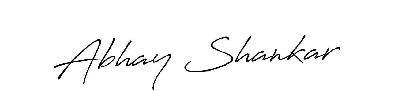 Design your own signature with our free online signature maker. With this signature software, you can create a handwritten (Antro_Vectra_Bolder) signature for name Abhay Shankar. Abhay Shankar signature style 7 images and pictures png