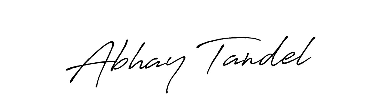 Antro_Vectra_Bolder is a professional signature style that is perfect for those who want to add a touch of class to their signature. It is also a great choice for those who want to make their signature more unique. Get Abhay Tandel name to fancy signature for free. Abhay Tandel signature style 7 images and pictures png