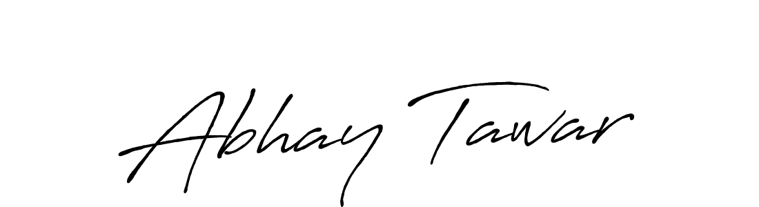 Use a signature maker to create a handwritten signature online. With this signature software, you can design (Antro_Vectra_Bolder) your own signature for name Abhay Tawar. Abhay Tawar signature style 7 images and pictures png