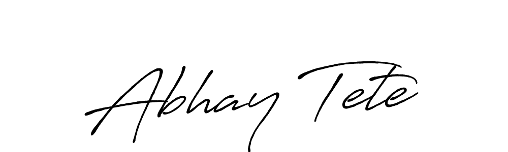 Antro_Vectra_Bolder is a professional signature style that is perfect for those who want to add a touch of class to their signature. It is also a great choice for those who want to make their signature more unique. Get Abhay Tete name to fancy signature for free. Abhay Tete signature style 7 images and pictures png