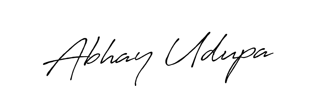It looks lik you need a new signature style for name Abhay Udupa. Design unique handwritten (Antro_Vectra_Bolder) signature with our free signature maker in just a few clicks. Abhay Udupa signature style 7 images and pictures png