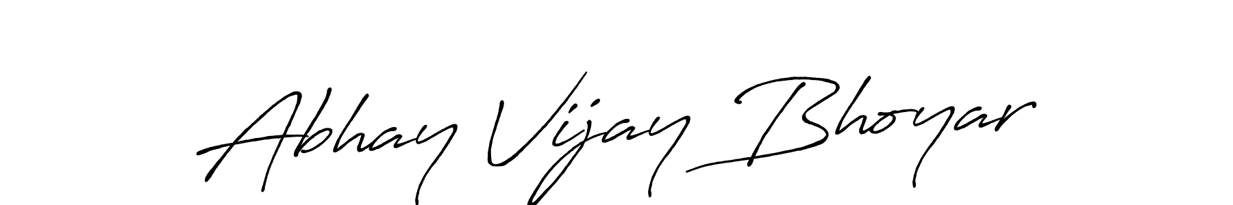 It looks lik you need a new signature style for name Abhay Vijay Bhoyar. Design unique handwritten (Antro_Vectra_Bolder) signature with our free signature maker in just a few clicks. Abhay Vijay Bhoyar signature style 7 images and pictures png