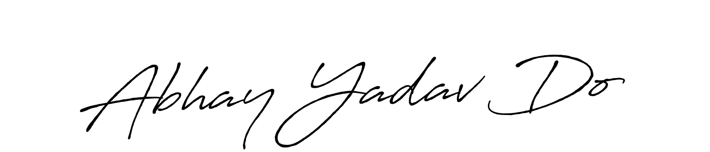 Use a signature maker to create a handwritten signature online. With this signature software, you can design (Antro_Vectra_Bolder) your own signature for name Abhay Yadav Do. Abhay Yadav Do signature style 7 images and pictures png