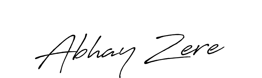 Design your own signature with our free online signature maker. With this signature software, you can create a handwritten (Antro_Vectra_Bolder) signature for name Abhay Zere. Abhay Zere signature style 7 images and pictures png