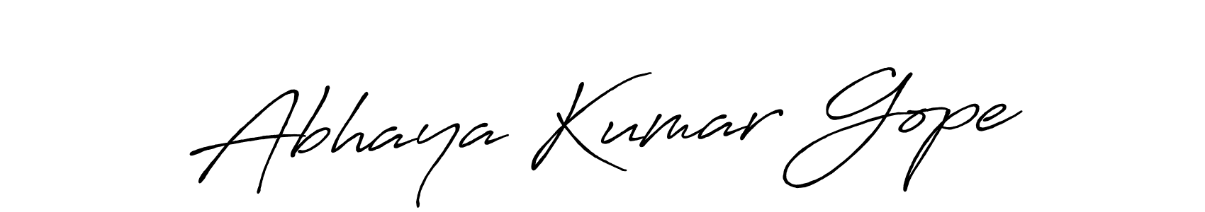 Design your own signature with our free online signature maker. With this signature software, you can create a handwritten (Antro_Vectra_Bolder) signature for name Abhaya Kumar Gope. Abhaya Kumar Gope signature style 7 images and pictures png
