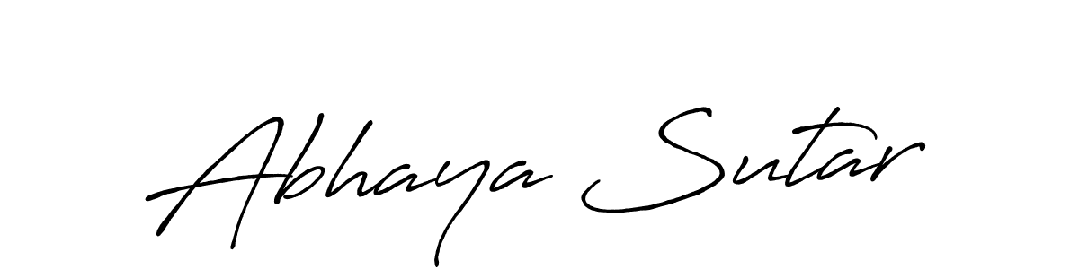 Make a beautiful signature design for name Abhaya Sutar. Use this online signature maker to create a handwritten signature for free. Abhaya Sutar signature style 7 images and pictures png