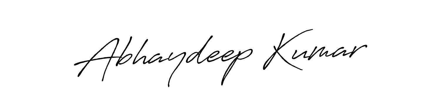 Make a beautiful signature design for name Abhaydeep Kumar. With this signature (Antro_Vectra_Bolder) style, you can create a handwritten signature for free. Abhaydeep Kumar signature style 7 images and pictures png