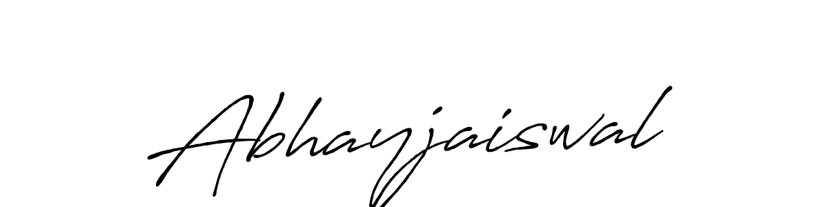 Make a beautiful signature design for name Abhayjaiswal. With this signature (Antro_Vectra_Bolder) style, you can create a handwritten signature for free. Abhayjaiswal signature style 7 images and pictures png