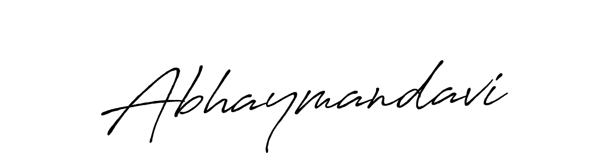 Abhaymandavi stylish signature style. Best Handwritten Sign (Antro_Vectra_Bolder) for my name. Handwritten Signature Collection Ideas for my name Abhaymandavi. Abhaymandavi signature style 7 images and pictures png