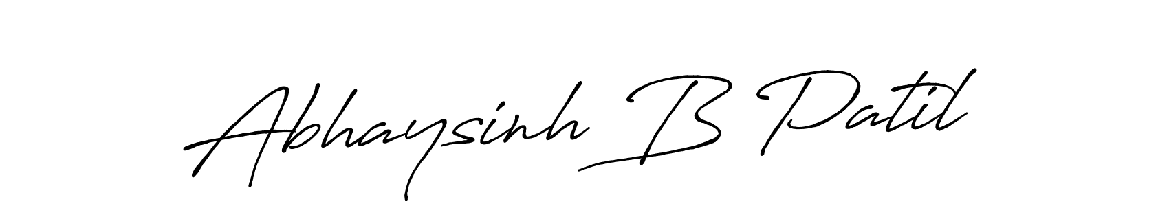 Create a beautiful signature design for name Abhaysinh B Patil. With this signature (Antro_Vectra_Bolder) fonts, you can make a handwritten signature for free. Abhaysinh B Patil signature style 7 images and pictures png