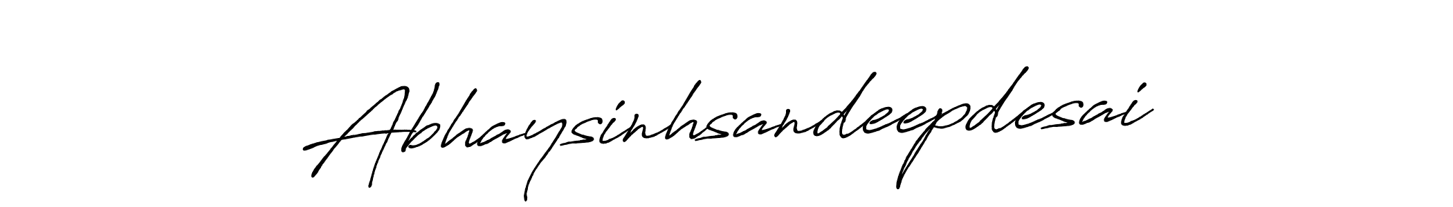 Design your own signature with our free online signature maker. With this signature software, you can create a handwritten (Antro_Vectra_Bolder) signature for name Abhaysinhsandeepdesai. Abhaysinhsandeepdesai signature style 7 images and pictures png