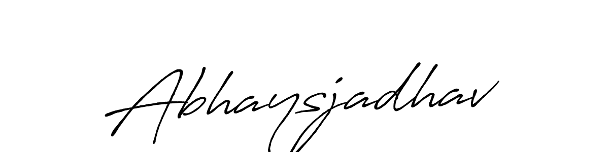 Antro_Vectra_Bolder is a professional signature style that is perfect for those who want to add a touch of class to their signature. It is also a great choice for those who want to make their signature more unique. Get Abhaysjadhav name to fancy signature for free. Abhaysjadhav signature style 7 images and pictures png