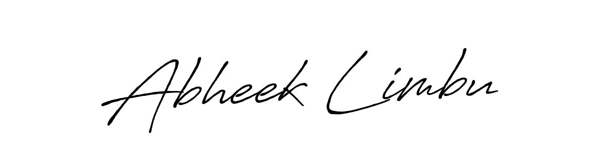 How to make Abheek Limbu signature? Antro_Vectra_Bolder is a professional autograph style. Create handwritten signature for Abheek Limbu name. Abheek Limbu signature style 7 images and pictures png