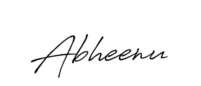 Use a signature maker to create a handwritten signature online. With this signature software, you can design (Antro_Vectra_Bolder) your own signature for name Abheenu. Abheenu signature style 7 images and pictures png