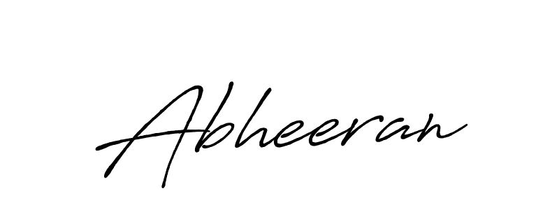 Use a signature maker to create a handwritten signature online. With this signature software, you can design (Antro_Vectra_Bolder) your own signature for name Abheeran. Abheeran signature style 7 images and pictures png