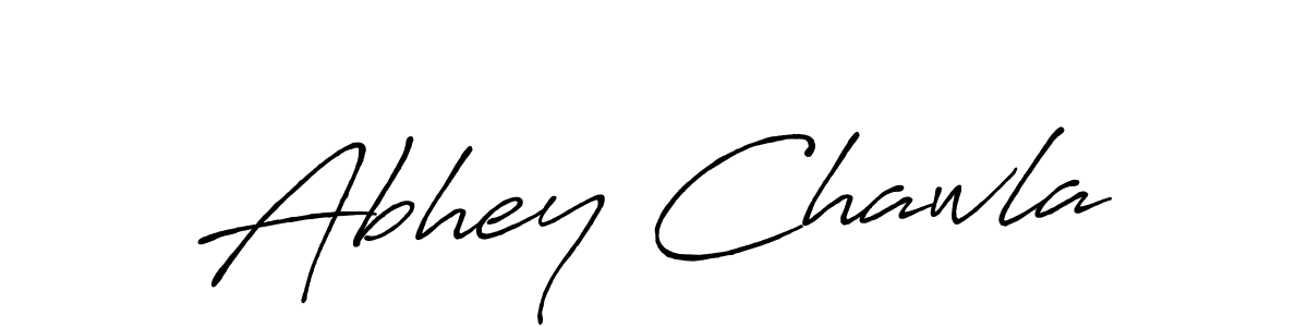 Make a beautiful signature design for name Abhey Chawla. With this signature (Antro_Vectra_Bolder) style, you can create a handwritten signature for free. Abhey Chawla signature style 7 images and pictures png