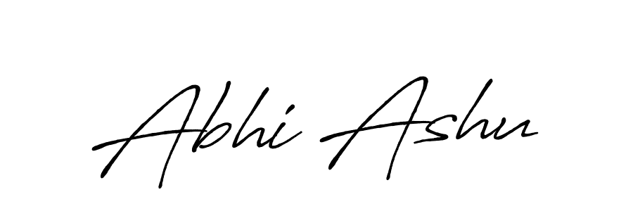 The best way (Antro_Vectra_Bolder) to make a short signature is to pick only two or three words in your name. The name Abhi Ashu include a total of six letters. For converting this name. Abhi Ashu signature style 7 images and pictures png