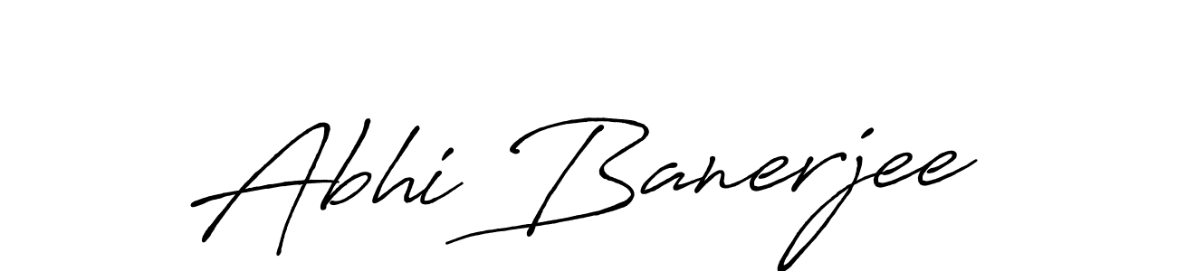 Also You can easily find your signature by using the search form. We will create Abhi Banerjee name handwritten signature images for you free of cost using Antro_Vectra_Bolder sign style. Abhi Banerjee signature style 7 images and pictures png