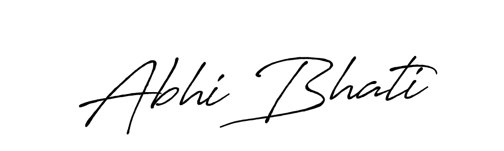 The best way (Antro_Vectra_Bolder) to make a short signature is to pick only two or three words in your name. The name Abhi Bhati include a total of six letters. For converting this name. Abhi Bhati signature style 7 images and pictures png