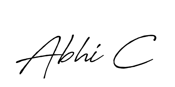 The best way (Antro_Vectra_Bolder) to make a short signature is to pick only two or three words in your name. The name Abhi C include a total of six letters. For converting this name. Abhi C signature style 7 images and pictures png