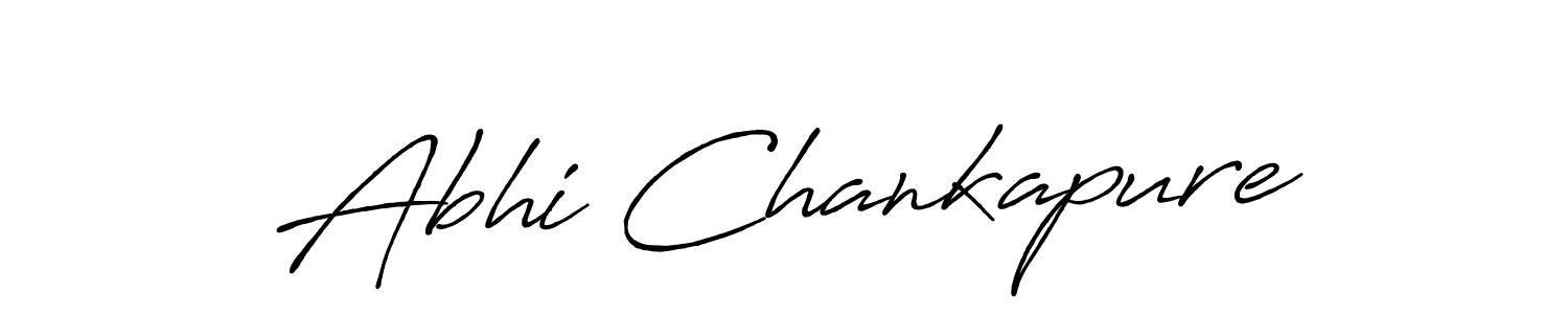 Make a beautiful signature design for name Abhi Chankapure. With this signature (Antro_Vectra_Bolder) style, you can create a handwritten signature for free. Abhi Chankapure signature style 7 images and pictures png