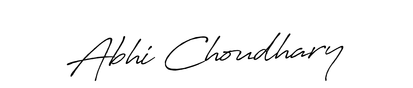 Also You can easily find your signature by using the search form. We will create Abhi Choudhary name handwritten signature images for you free of cost using Antro_Vectra_Bolder sign style. Abhi Choudhary signature style 7 images and pictures png