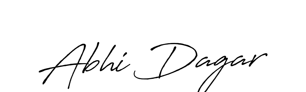 Use a signature maker to create a handwritten signature online. With this signature software, you can design (Antro_Vectra_Bolder) your own signature for name Abhi Dagar. Abhi Dagar signature style 7 images and pictures png
