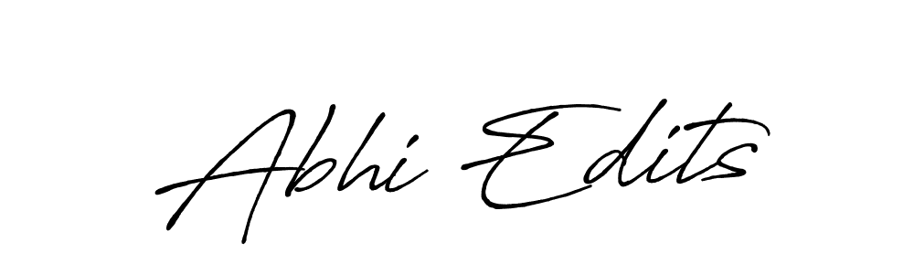 Once you've used our free online signature maker to create your best signature Antro_Vectra_Bolder style, it's time to enjoy all of the benefits that Abhi Edits name signing documents. Abhi Edits signature style 7 images and pictures png