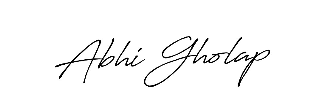 Abhi Gholap stylish signature style. Best Handwritten Sign (Antro_Vectra_Bolder) for my name. Handwritten Signature Collection Ideas for my name Abhi Gholap. Abhi Gholap signature style 7 images and pictures png