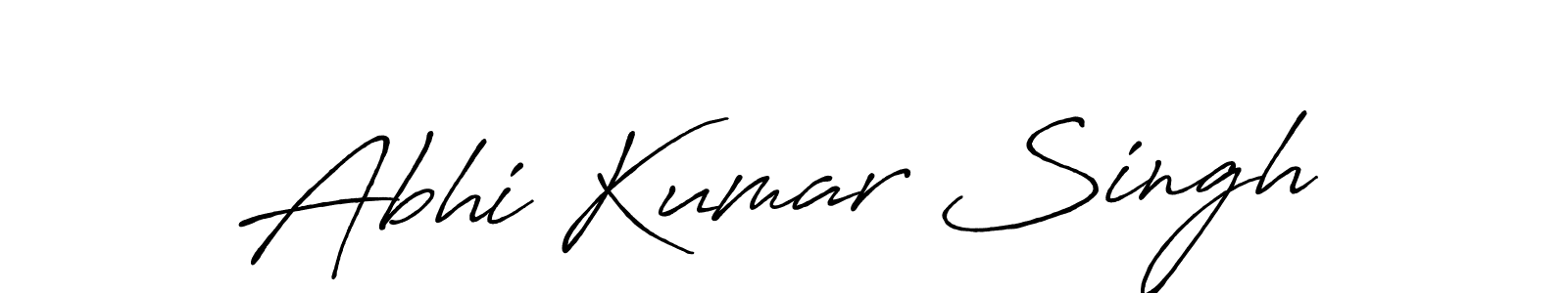 This is the best signature style for the Abhi Kumar Singh name. Also you like these signature font (Antro_Vectra_Bolder). Mix name signature. Abhi Kumar Singh signature style 7 images and pictures png