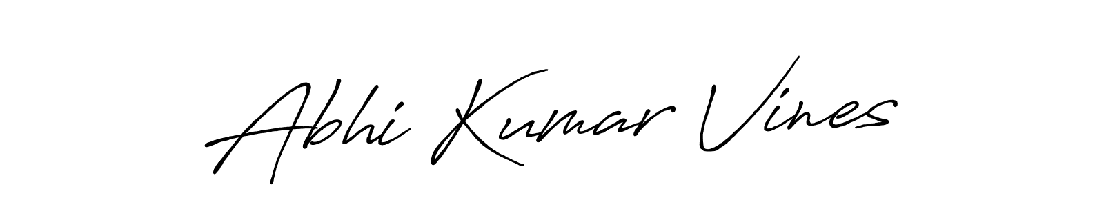 Similarly Antro_Vectra_Bolder is the best handwritten signature design. Signature creator online .You can use it as an online autograph creator for name Abhi Kumar Vines. Abhi Kumar Vines signature style 7 images and pictures png
