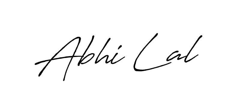 Make a beautiful signature design for name Abhi Lal. With this signature (Antro_Vectra_Bolder) style, you can create a handwritten signature for free. Abhi Lal signature style 7 images and pictures png